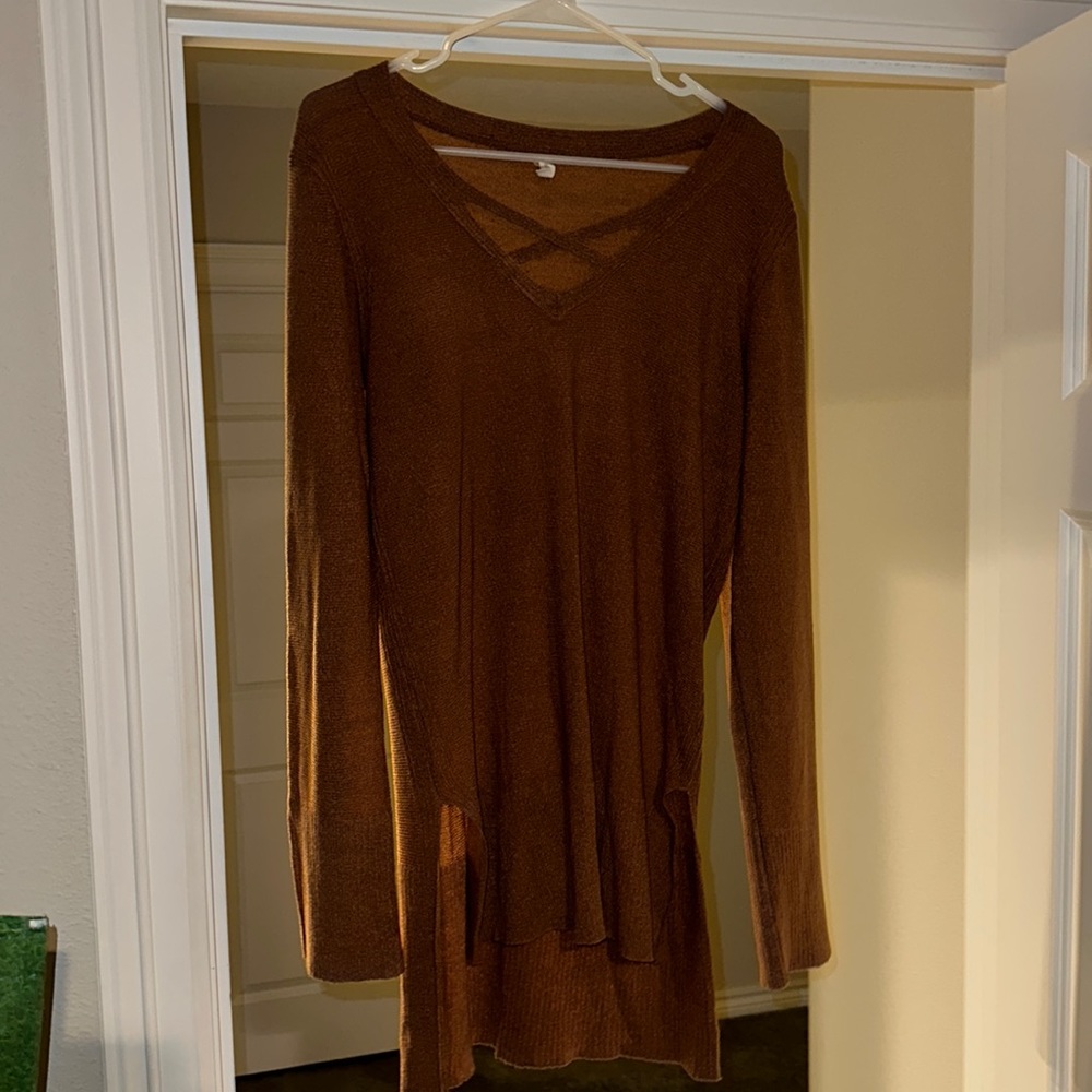 Women’s large pumpkin orange sweater